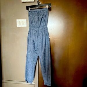 American Apparel Blue Jumpsuit